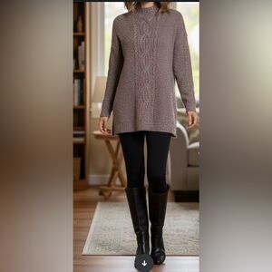 J. Jill Textured Knit Sweater in Taupe Size Small But Will Fit Up‎ To Large